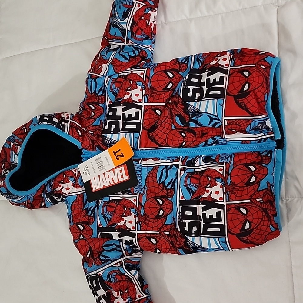 Marvel spider man kids 2T jacket for boy or girl